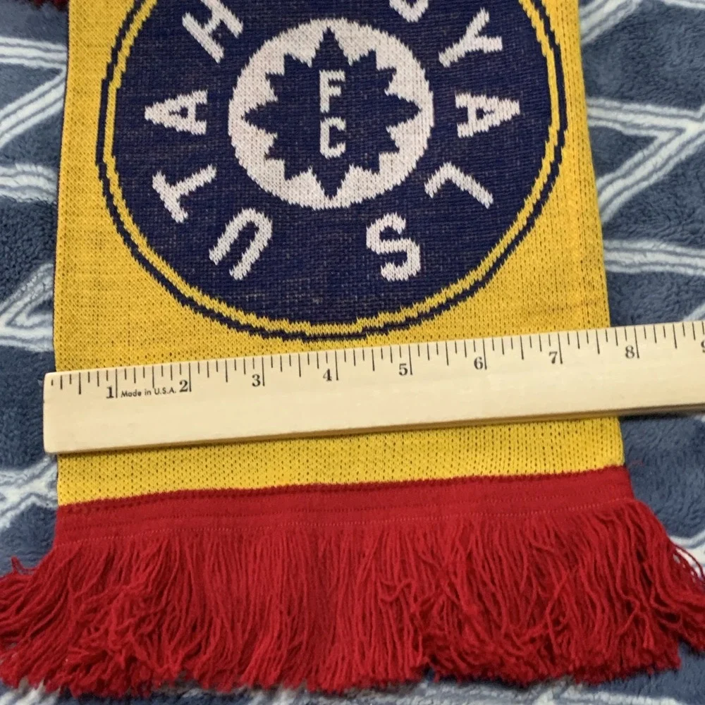 Utah Royals FC Soccer Scarf Ruffneck NWSL Fan Apparel Navy Blue Yellow Red NEW
